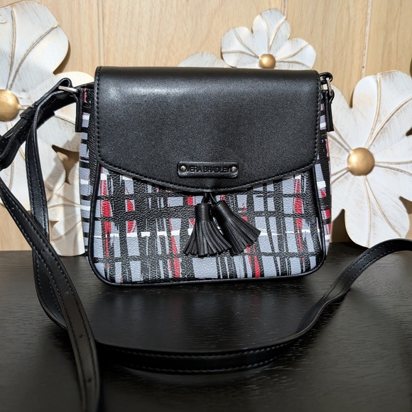 Vera Bradley Handbags - Vera Bradley Small Black and Red Crossbody Bag